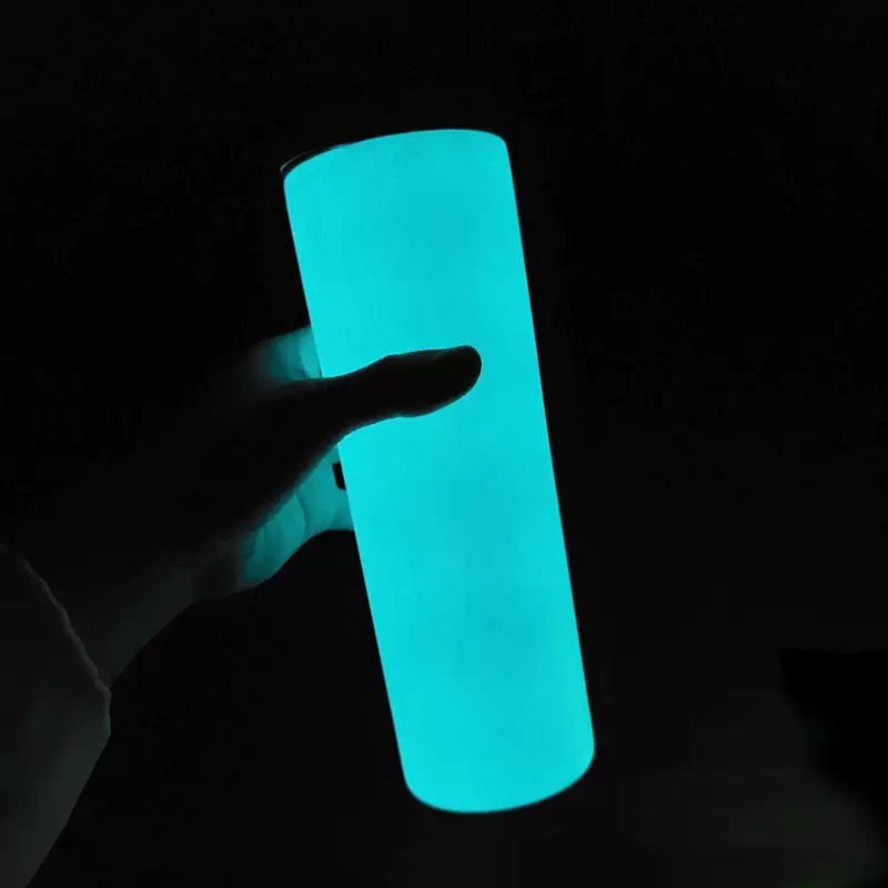 25pack 20oz Green or Blue  Sublimation Glow in the Dark Tumbler Wholesale Cups