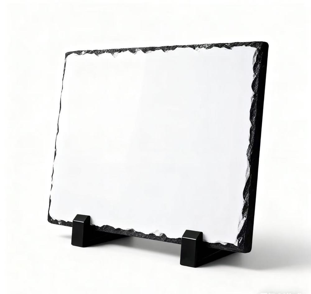 Wholesale Sublimation White  Rock Slate Blank Stone Sublimation Rock Photo Slate