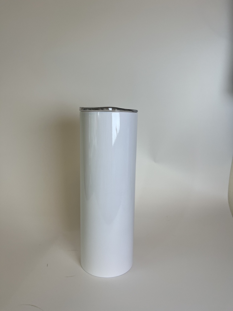 Yisli 20oz Sublimation Stainless Steel Tumblers With Plastic Lids/Straw 20oz Skinny Tumblers