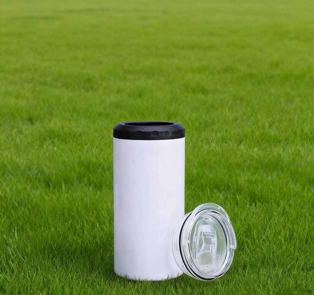 Wholesale 16oz White Sublimation Blank Can Cooler Koozies
