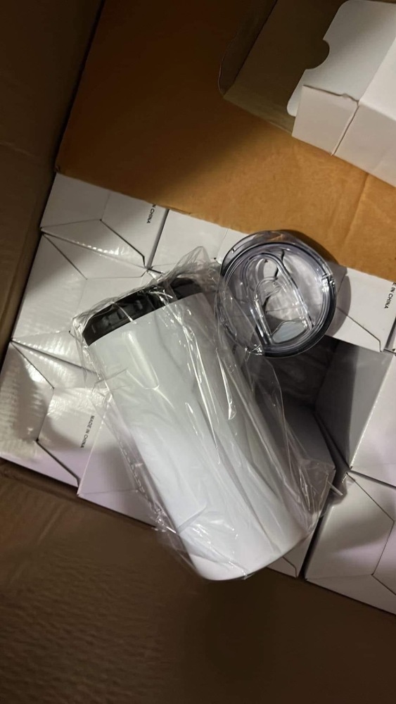 Wholesale 16oz White Sublimation Blank Can Cooler Koozies