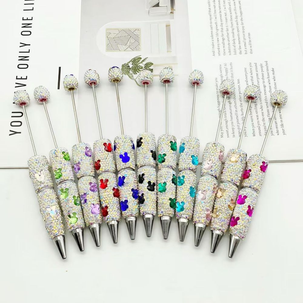Rabbit Diamond Beads Pen Easter pen with Different Designs,Free Shipping