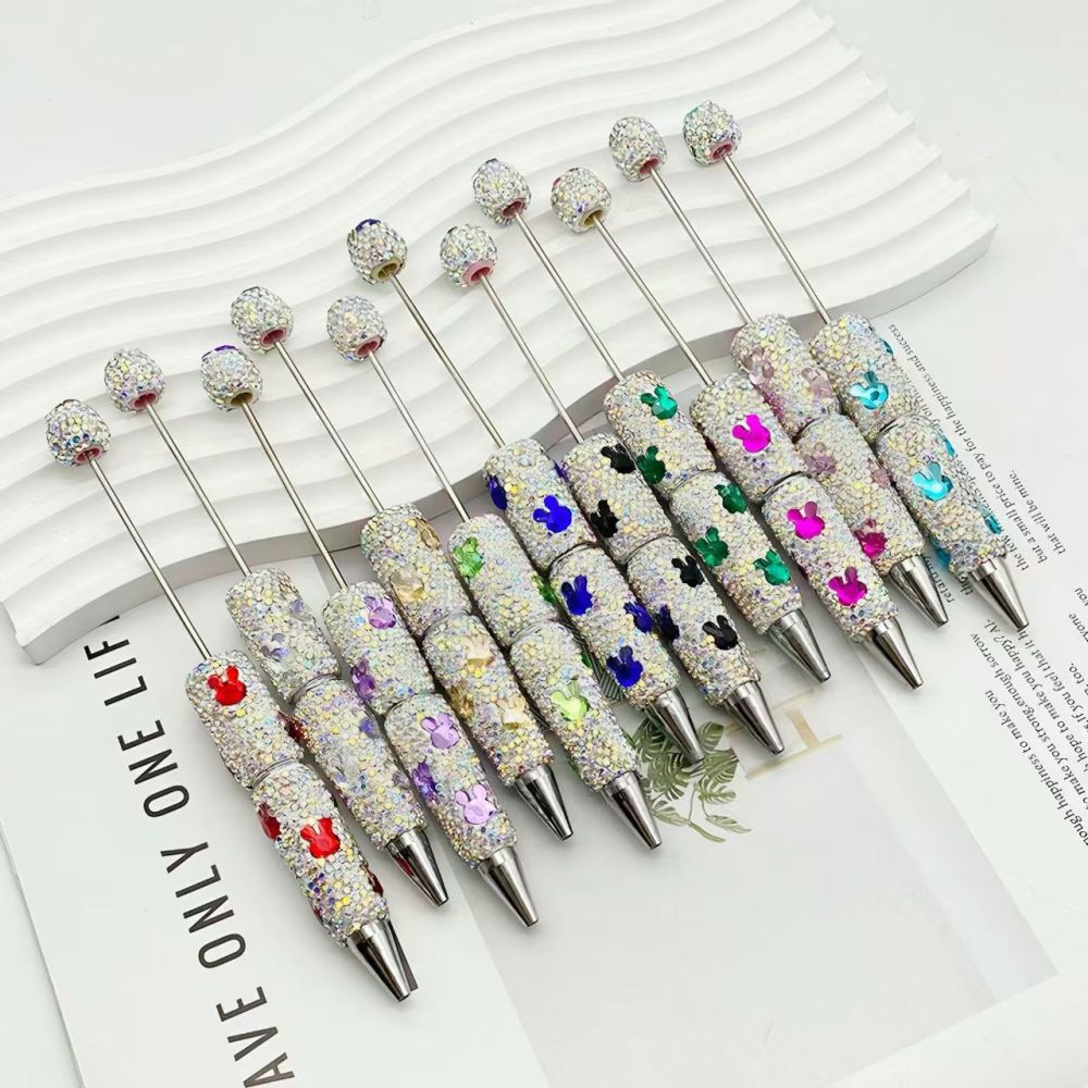 Rabbit Diamond Beads Pen Easter pen with Different Designs,Free Shipping