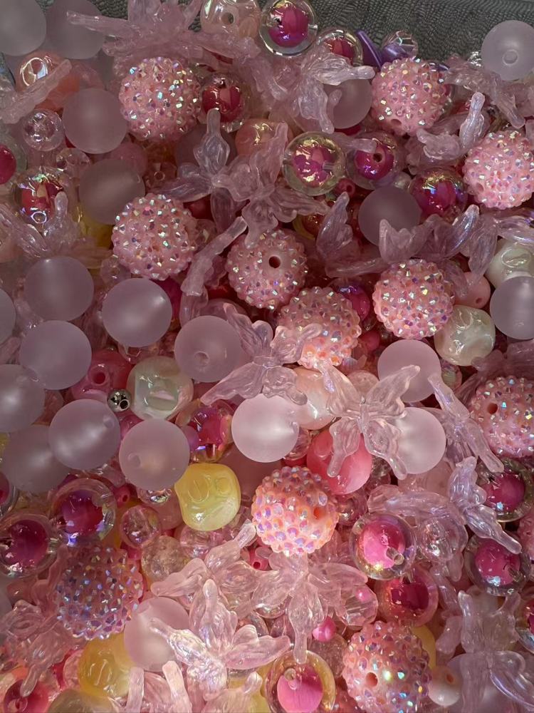 Pink Dream Livestream Pen Beads/Keychain Beads/Bracelet beads/Car hanging beads