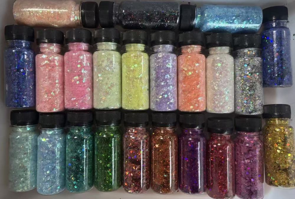 Chunky Glitter,Mixed Color,Total of 23Colors