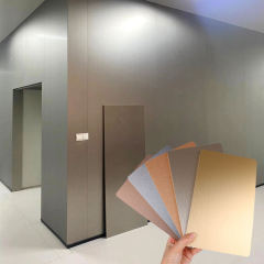 metallic texture Bamboo Charcoal Fiber Board Wood Veneer Panel Flexible