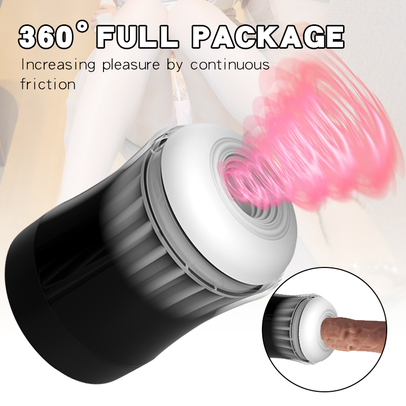 Double-pass masturbation cup