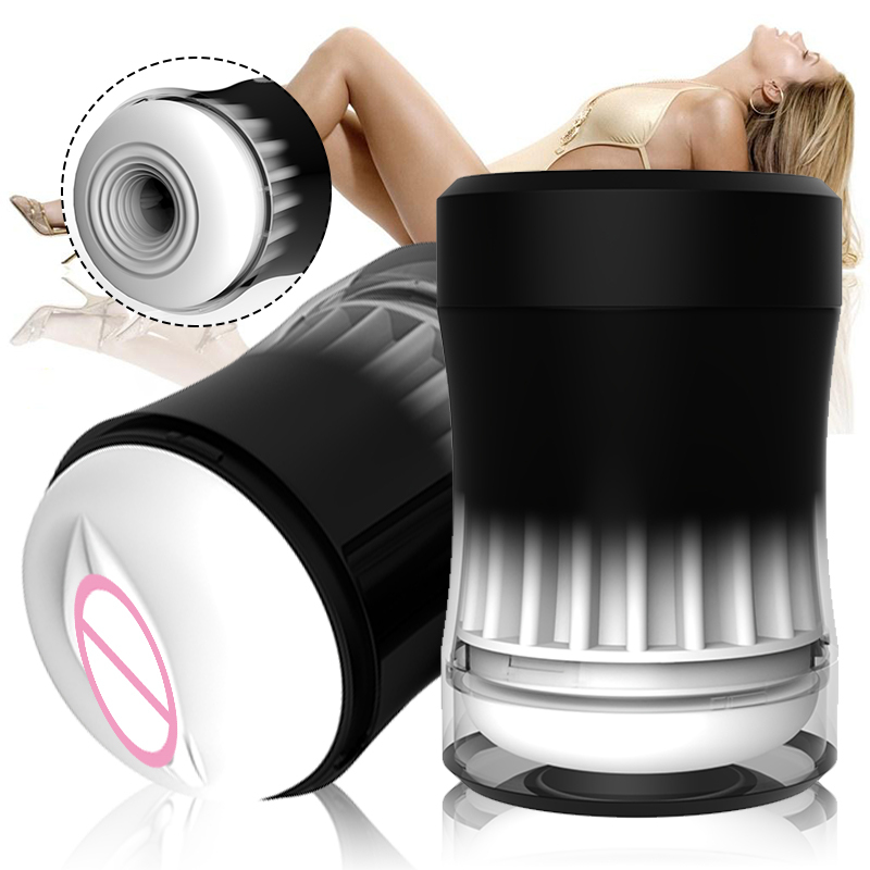 Double-pass masturbation cup