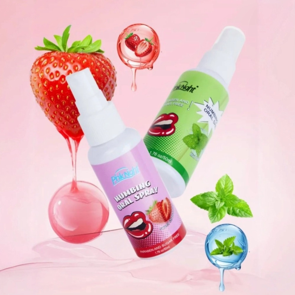 Strawberry Oral Bliss Intimate Spray - Sweet Flavor for Her & Him