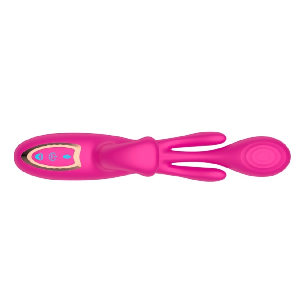 The Silicone Trio-Motion Vibrator with Magnetic Charging.