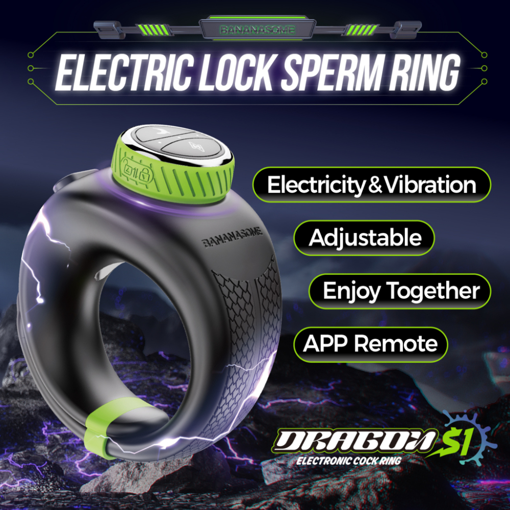 S1 Smart Ring: APP Controlled Vibration & E-Stim Cock Ring with Adjustable Snug Fit