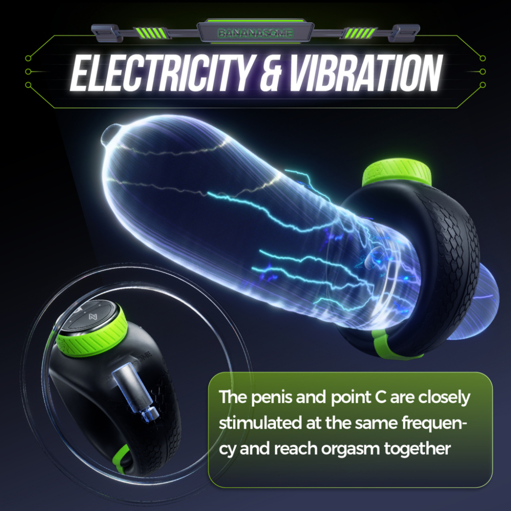 S1 Smart Ring: APP Controlled Vibration & E-Stim Cock Ring with Adjustable Snug Fit