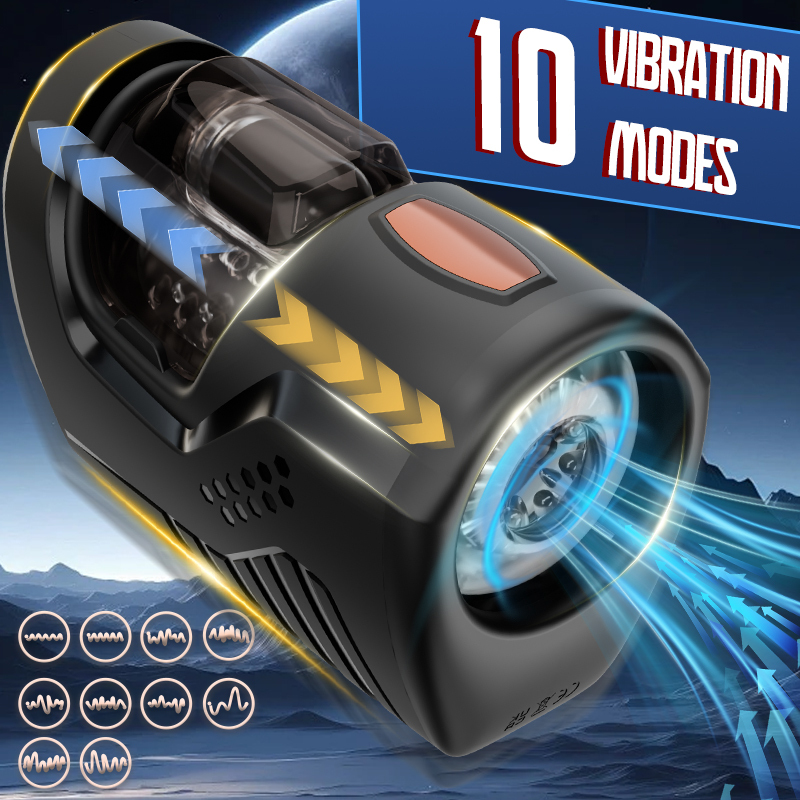 Galaxy Cup - Automatic Telescoping Stroker with See-Through Window & Magnetic Charge