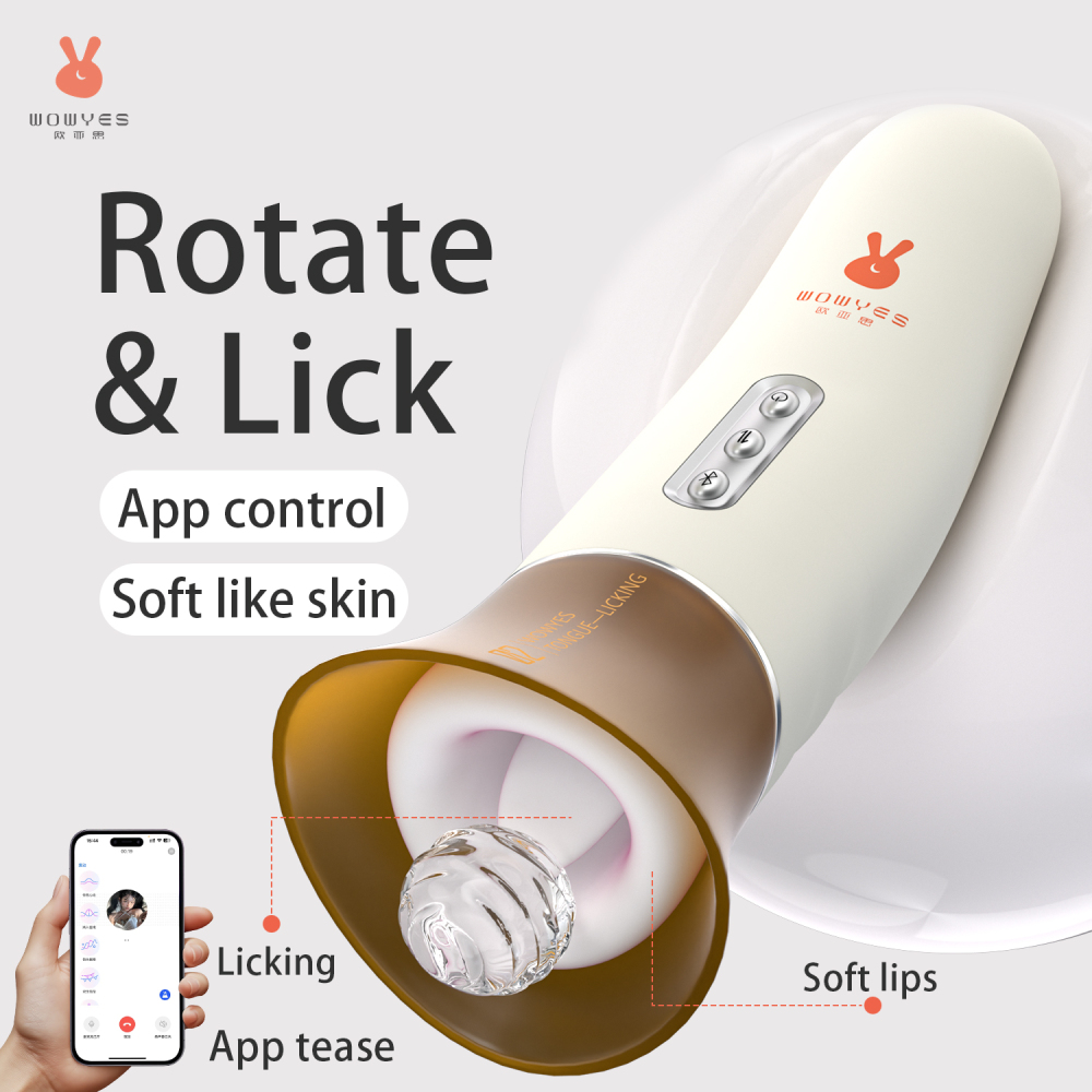 Licking vibrator -Gentle explorationon the soft tip