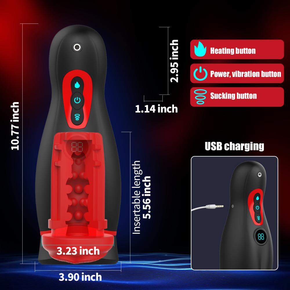 5 in 1 Sucking & Vibration Male Masturbator