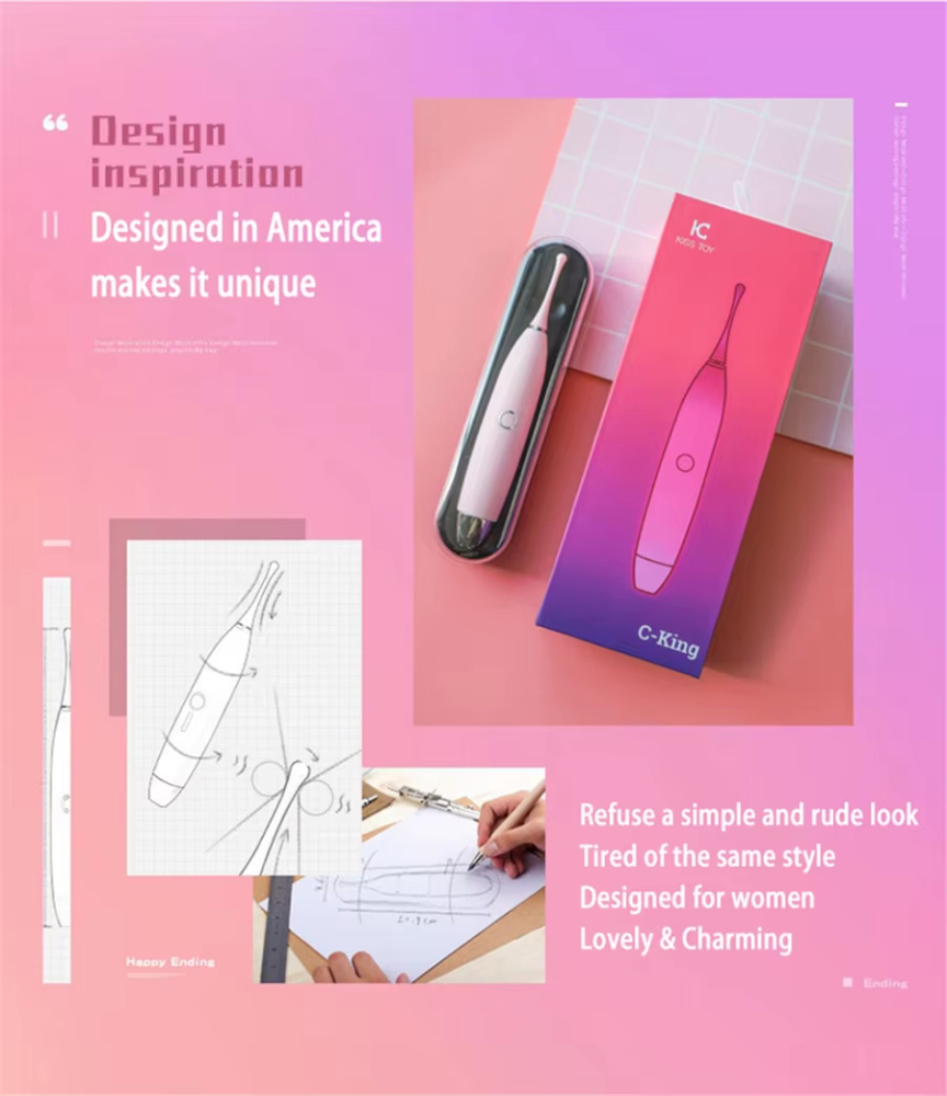 Kisstoy C-King Ballpoint Nipple Tip Vibrator