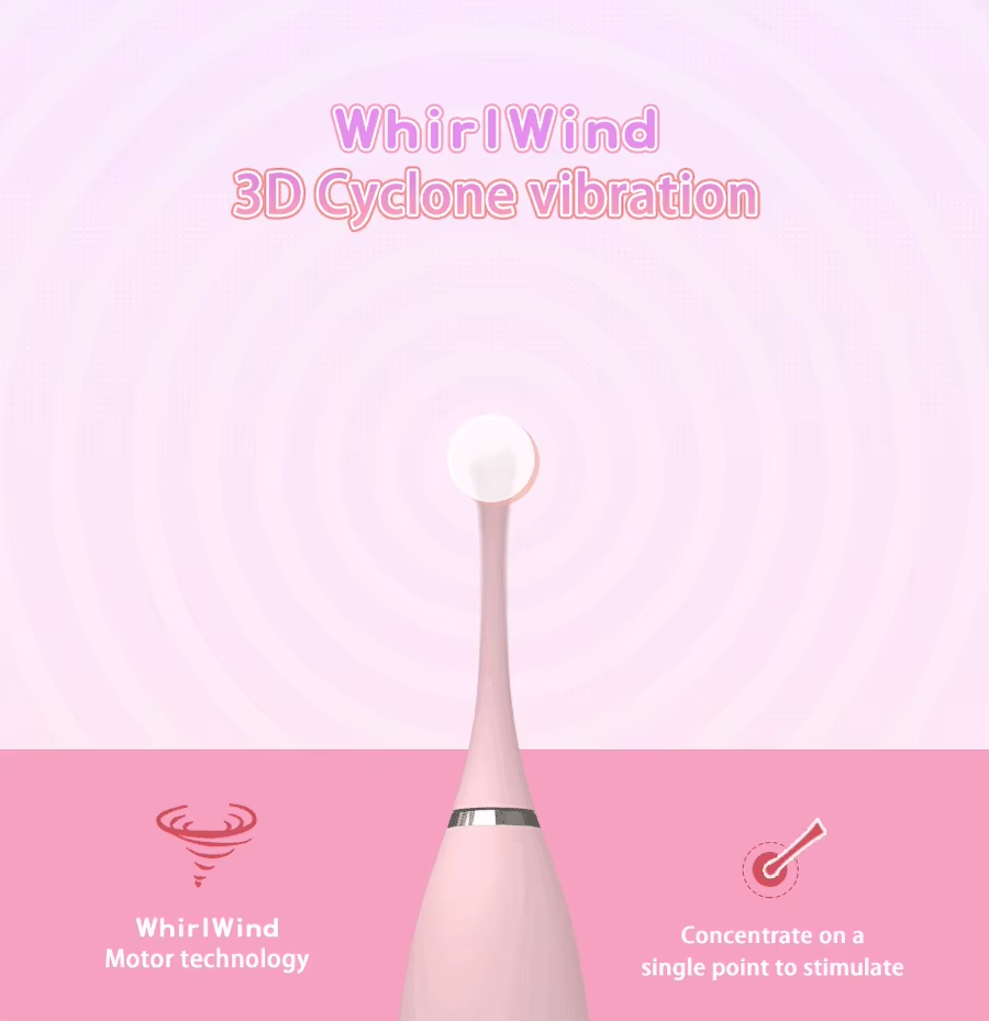 Kisstoy C-King Ballpoint Nipple Tip Vibrator