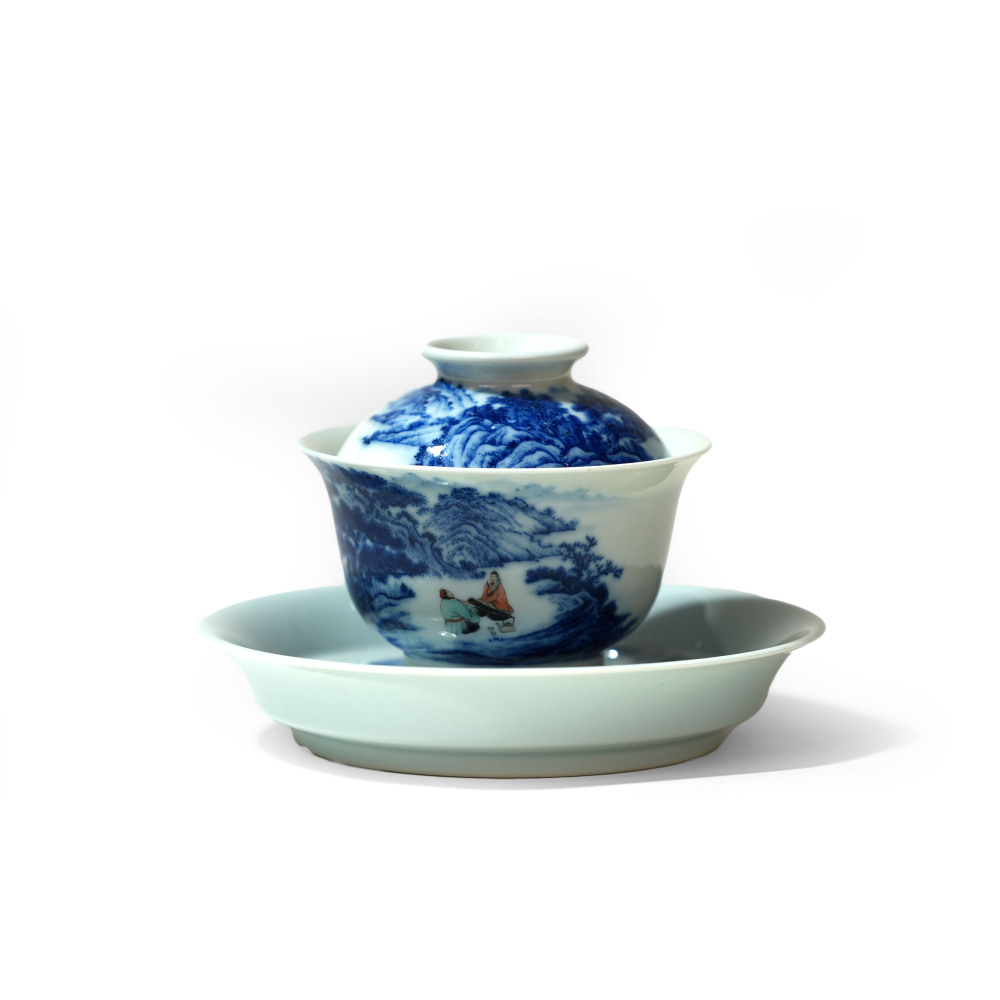 Delftware-pine Gaiwan