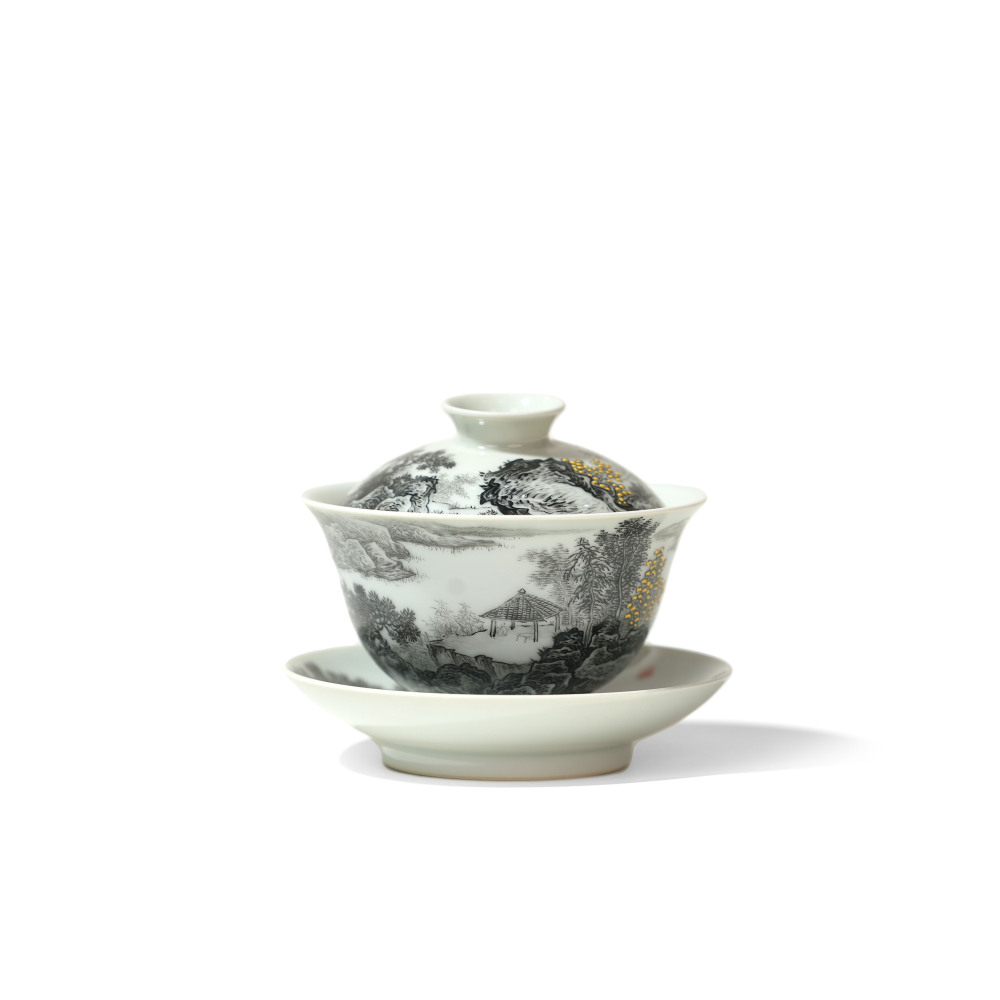 Ink-landscape Gaiwan