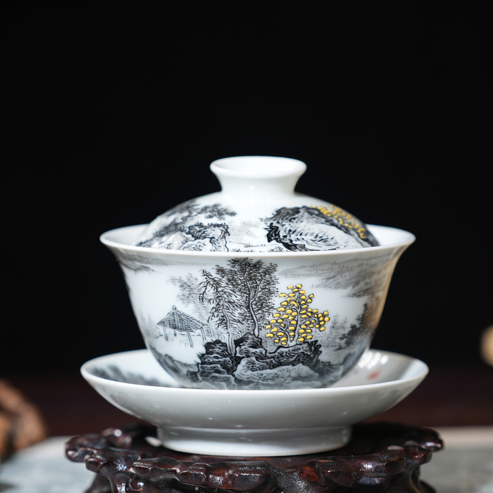 Ink-landscape Gaiwan
