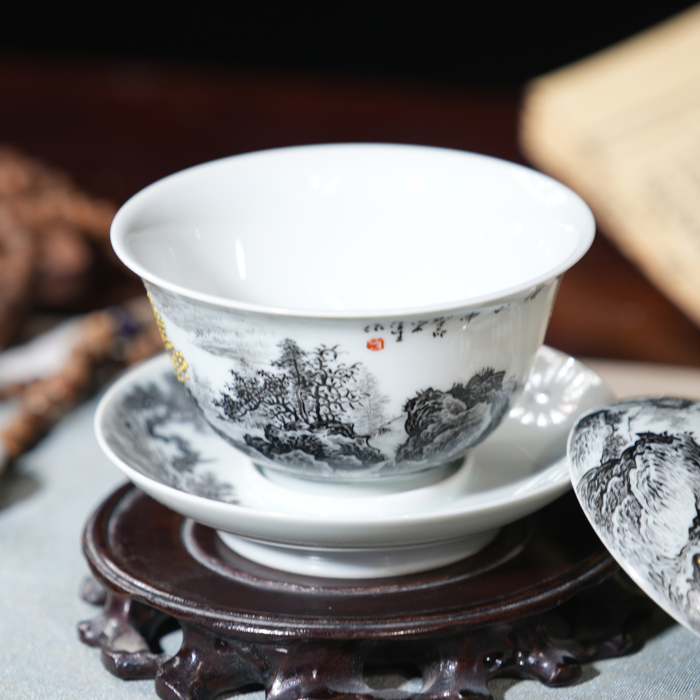 Ink-landscape Gaiwan