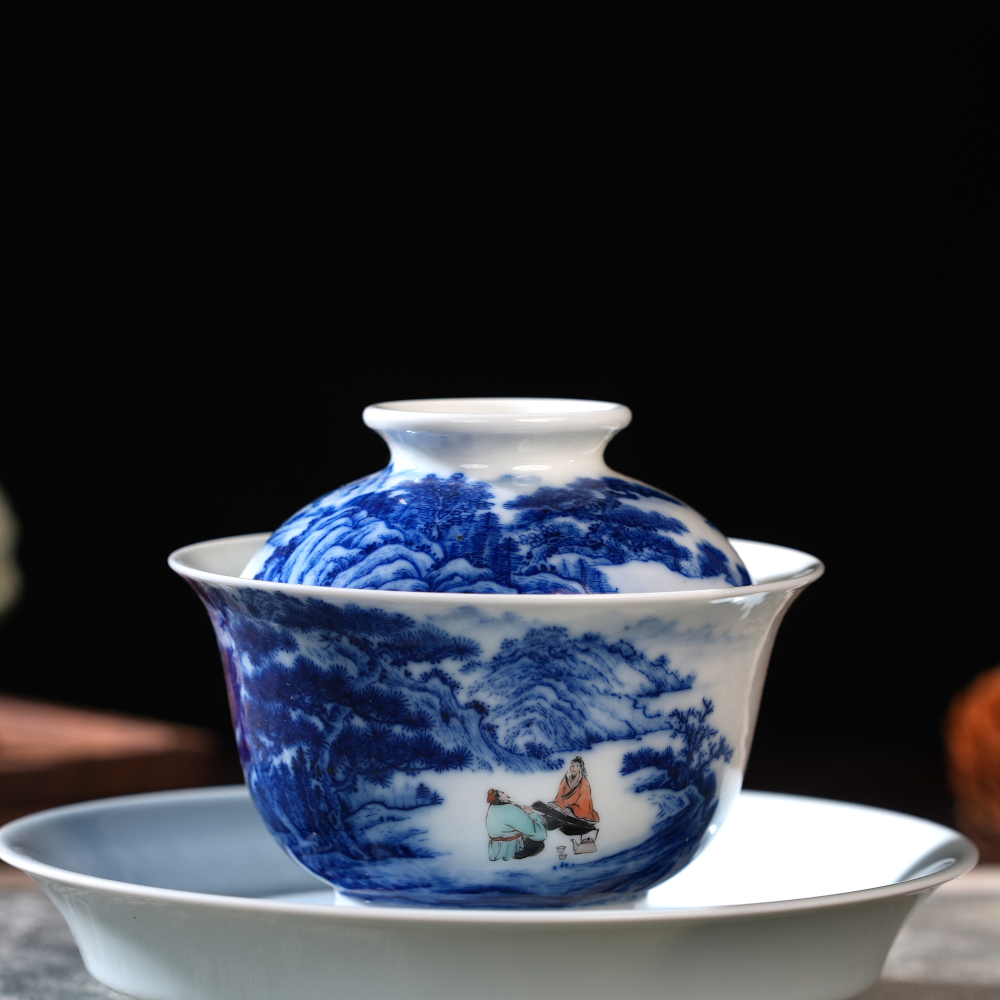 Delftware-pine Gaiwan