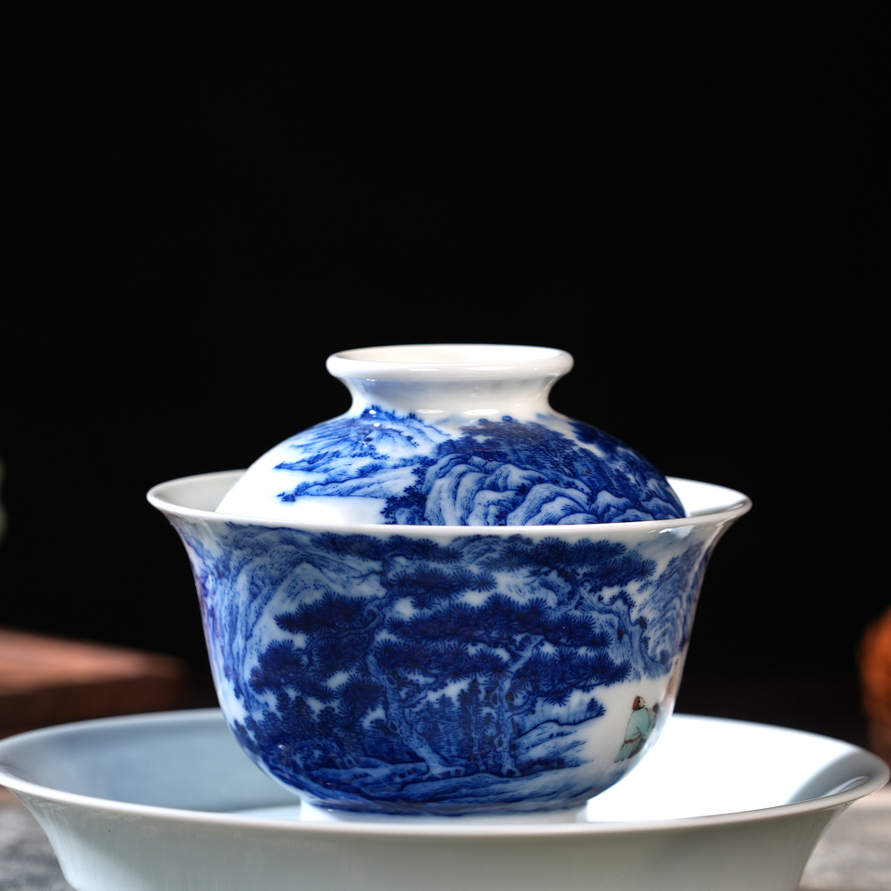 Delftware-pine Gaiwan