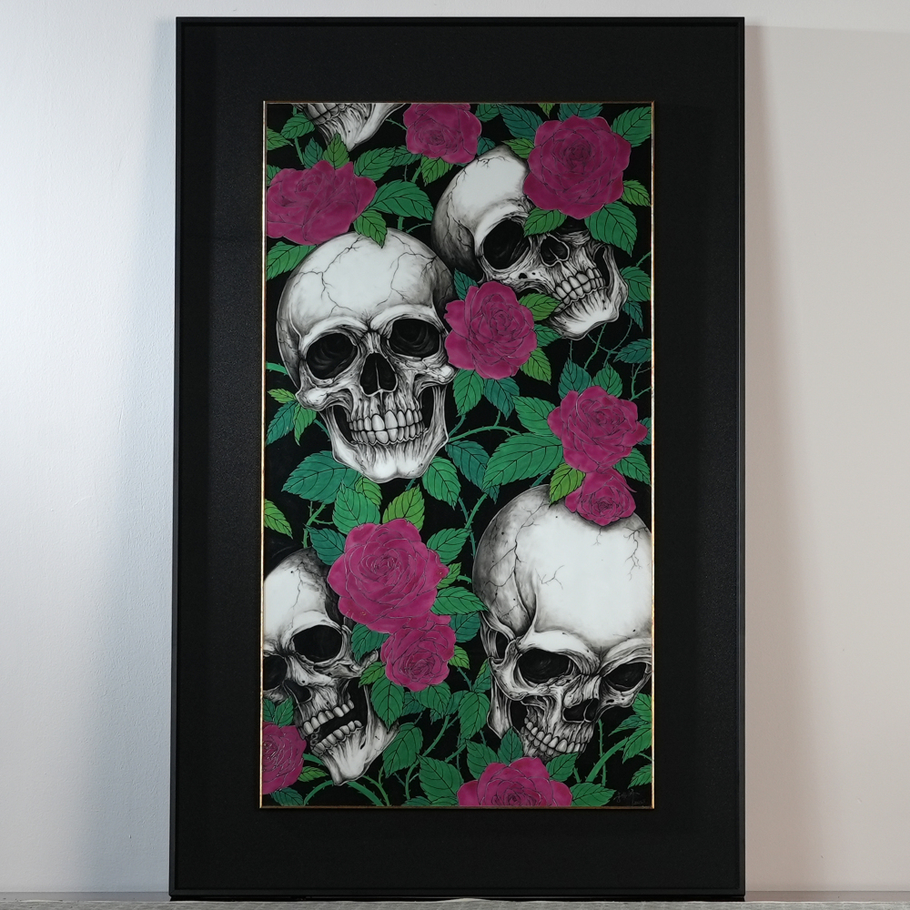 Flowers and Skulls