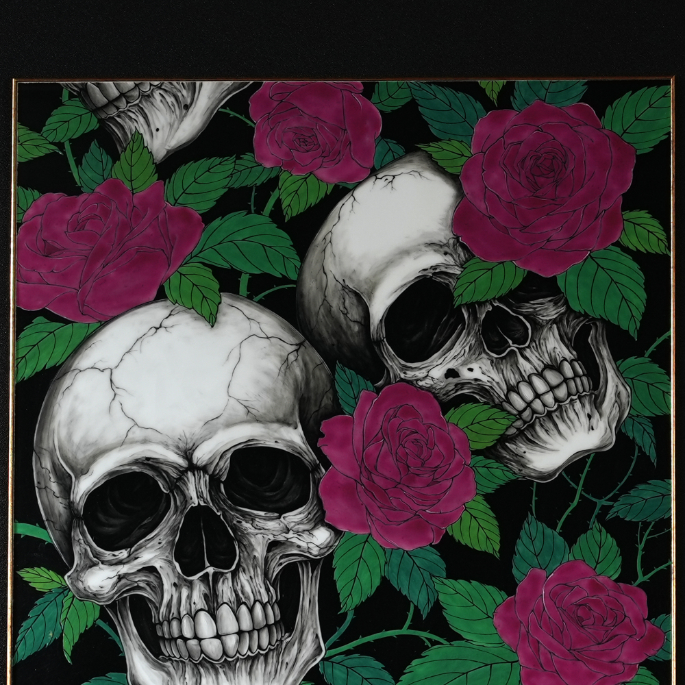 Flowers and Skulls
