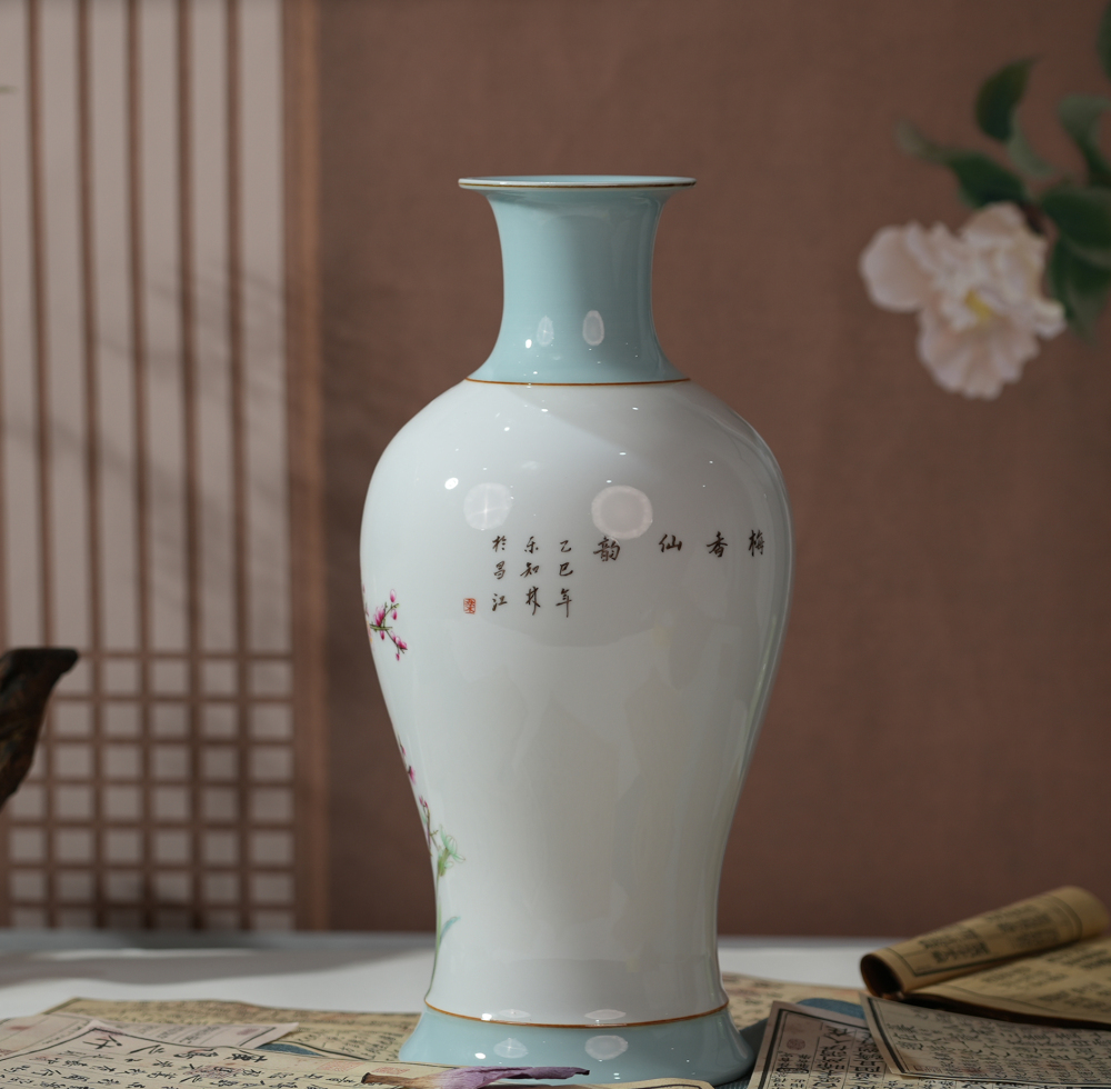 Whisper of Two Birds | Porcelain Vase | Handcrafted