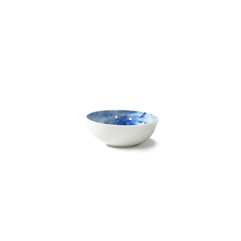 Majestic Tiger Blue and White Porcelain Bowl