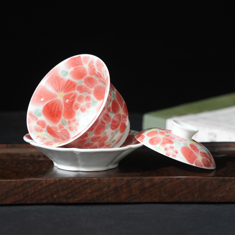 Plum Blossom Tea Set | Handcrafted Porcelain