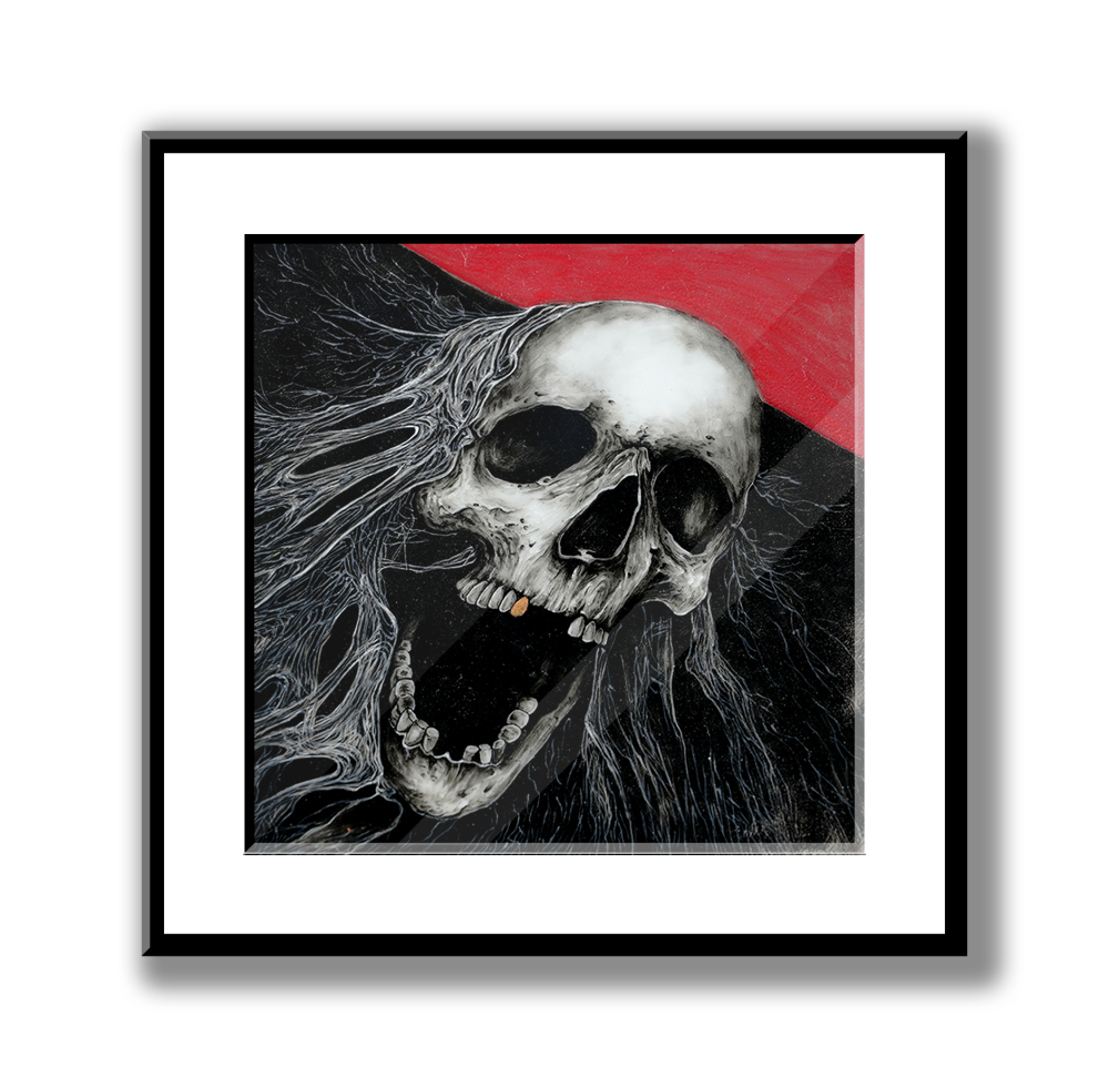 Hand-painted ceramic print - "Dance of Death"