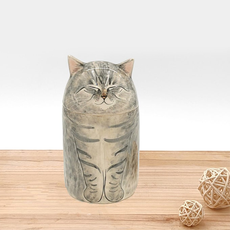 Ceramicpavilion|Handmade Personalized Pet Urn – Custom Ceramic Memorial Box for Ashes with Optional Name Engraving