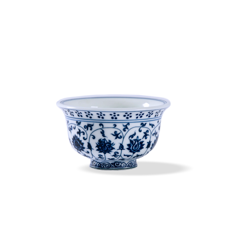 Ceramicpavilion|Scrolling Lotus|Master Cup|Blue and White