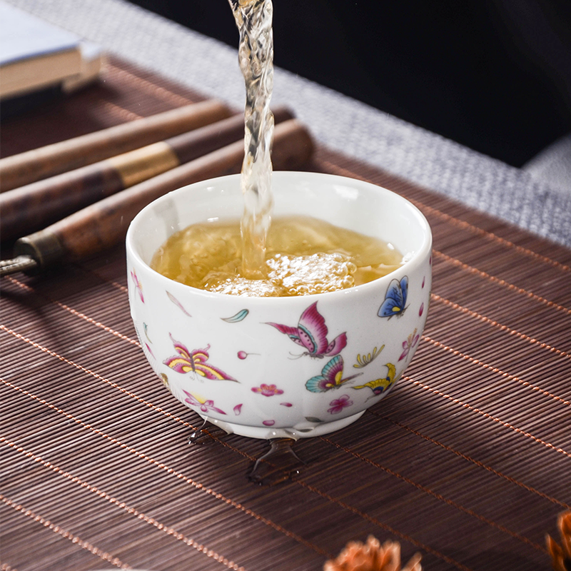 Ceramicpavilion|Seven Butterflies|Master Cup|Jingdezhen Porcelain