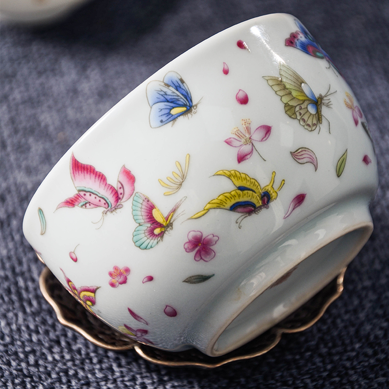 Ceramicpavilion|Seven Butterflies|Master Cup|Jingdezhen Porcelain