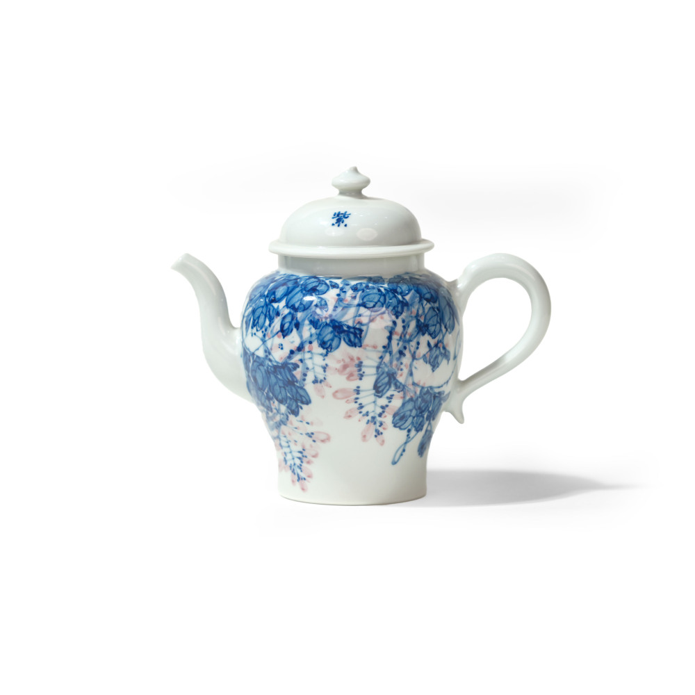 Ceramicpavilion|Wisteria&Peony&Lotus Tea Set|Handpainted|Porcelain