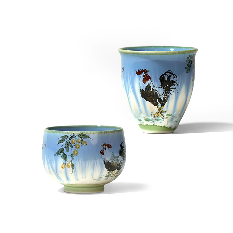 Ceramicpavilion|Rooster Master Cup Series|Handpainted|Porcelain