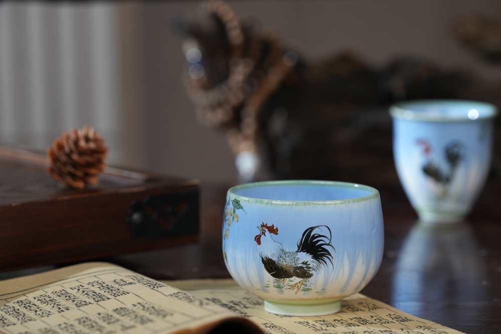 Ceramicpavilion|Rooster Master Cup Series|Handpainted|Porcelain