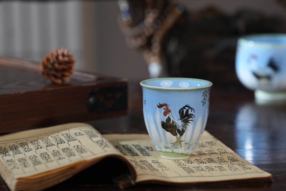 Ceramicpavilion|Rooster Master Cup Series|Handpainted|Porcelain