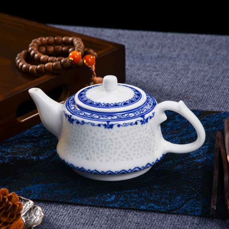 Ceramicpavilion|Diamond Linglong Porcelain Tea Set|Handpainted