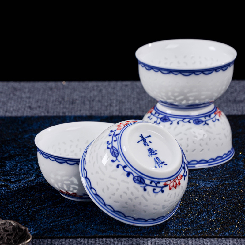Ceramicpavilion|Scrolling Lotus Linglong Porcelain Tea Set