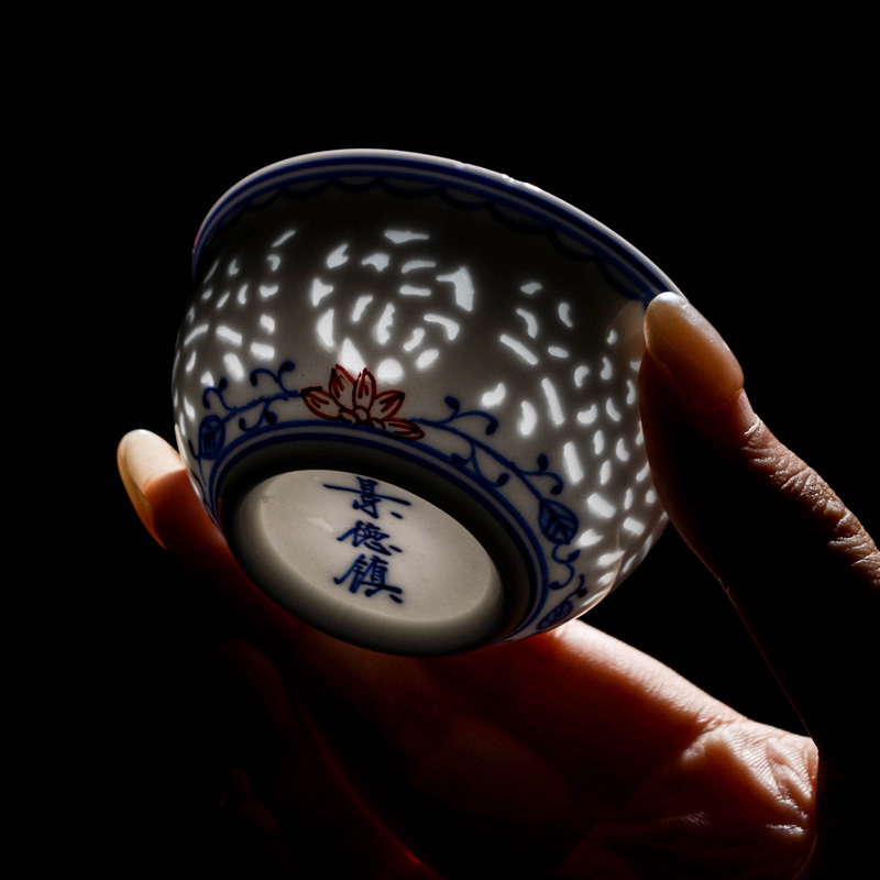 Ceramicpavilion|Scrolling Lotus Linglong Porcelain Tea Set