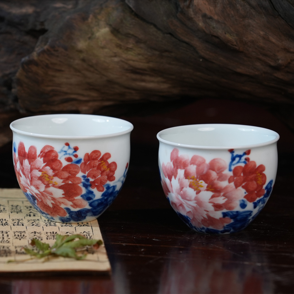 Ceramicpavilion|Wisteria&Peony&Lotus Tea Set|Handpainted|Porcelain