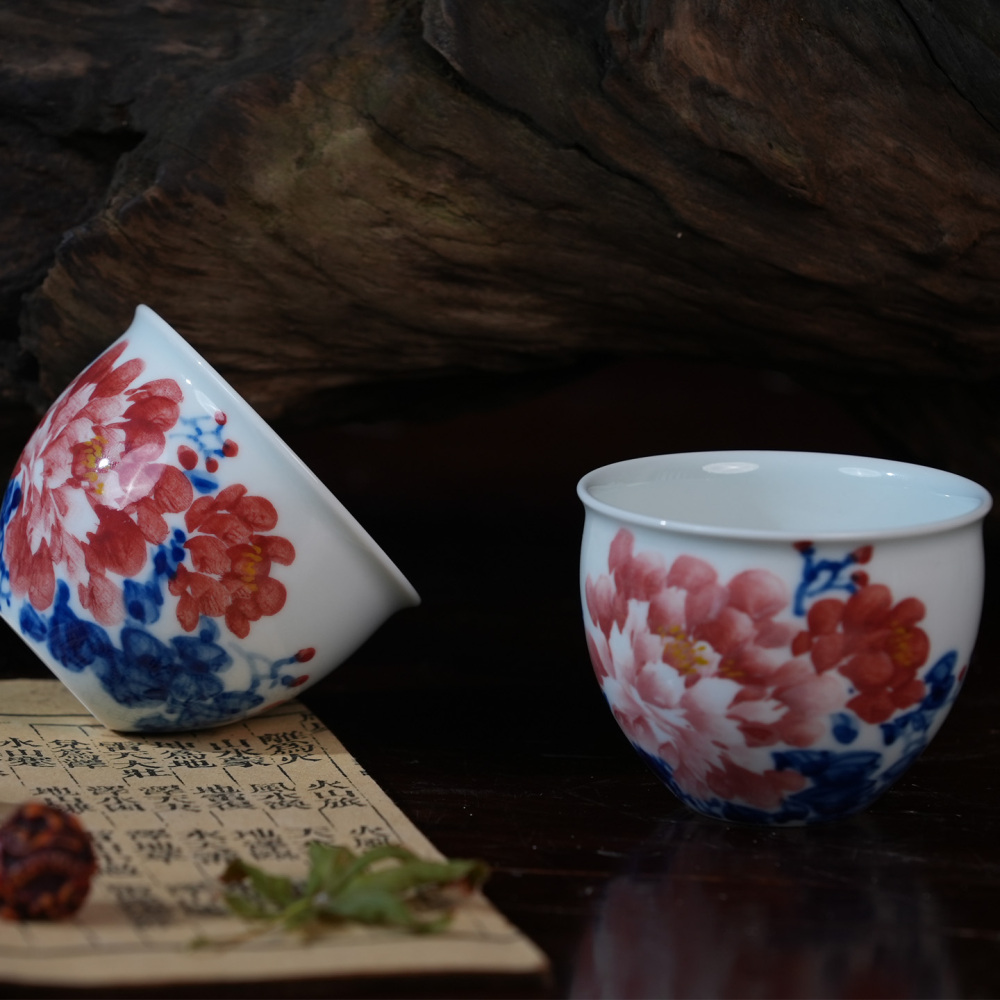 Ceramicpavilion|Wisteria&Peony&Lotus Tea Set|Handpainted|Porcelain