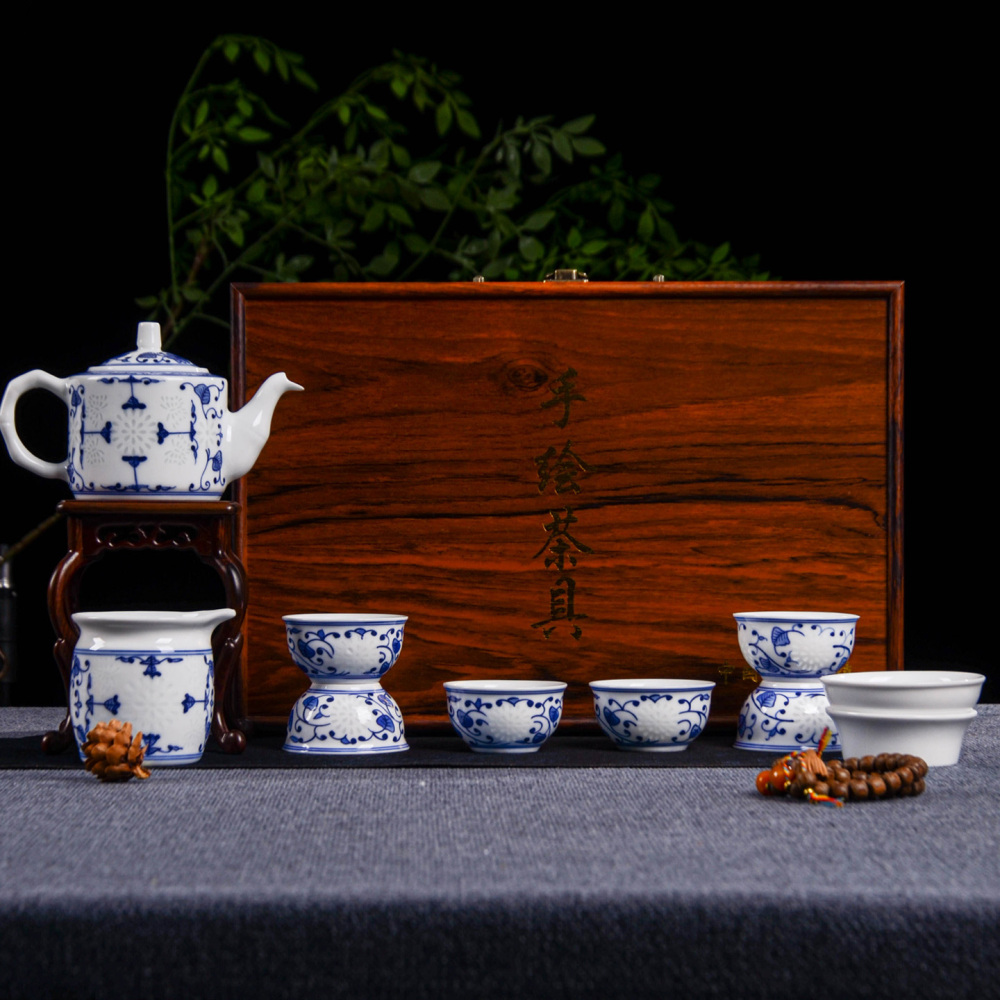 Ceramicpavilion|Butterfly Linglong Porcelain Tea Set|Handpainted