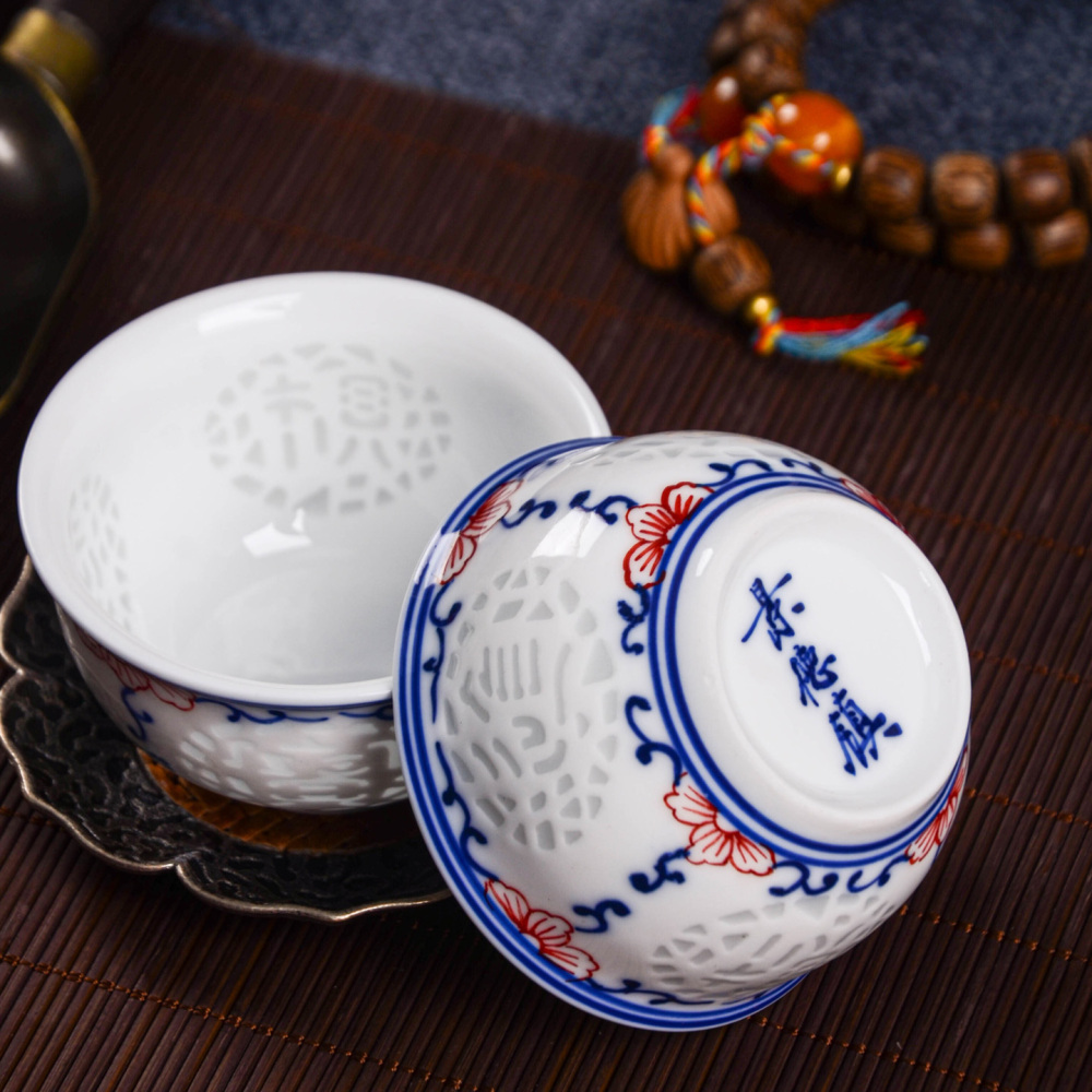 Ceramicpavilion|Treasure Linglong Porcelain Tea Set|Handpainted