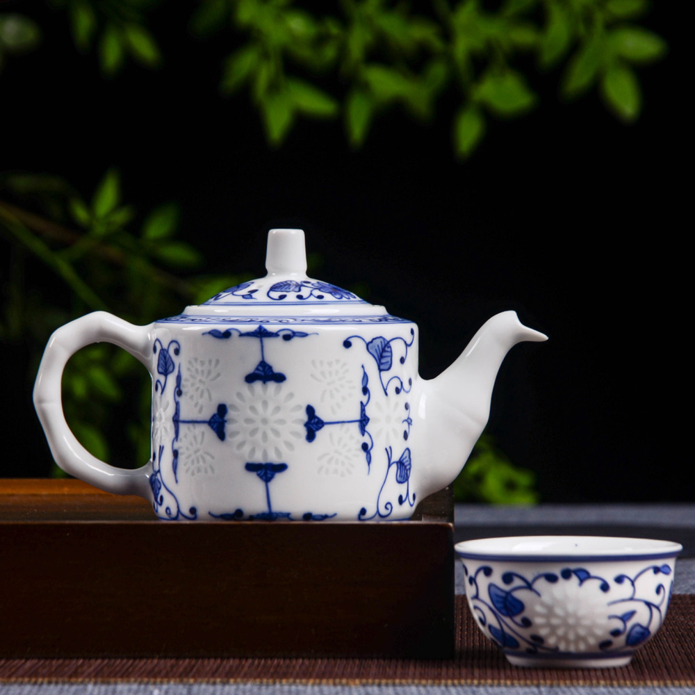 Ceramicpavilion|Butterfly Linglong Porcelain Tea Set|Handpainted