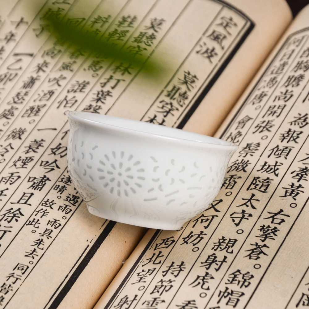Ceramicpavilion|Celadon Glazed Tea Set with Sun Blossom Pattern